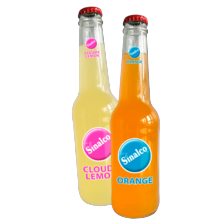 Sinalco violet, cloudy of orange